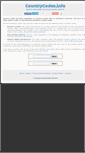 Mobile Screenshot of countrycodes.info
