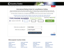 Tablet Screenshot of countrycodes.com